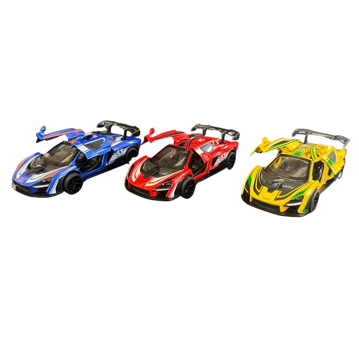 6" Scale McLaren Die-Cast Pull Back Car – 12PC Display MSMCLN1 for wholesale by Modek Sports