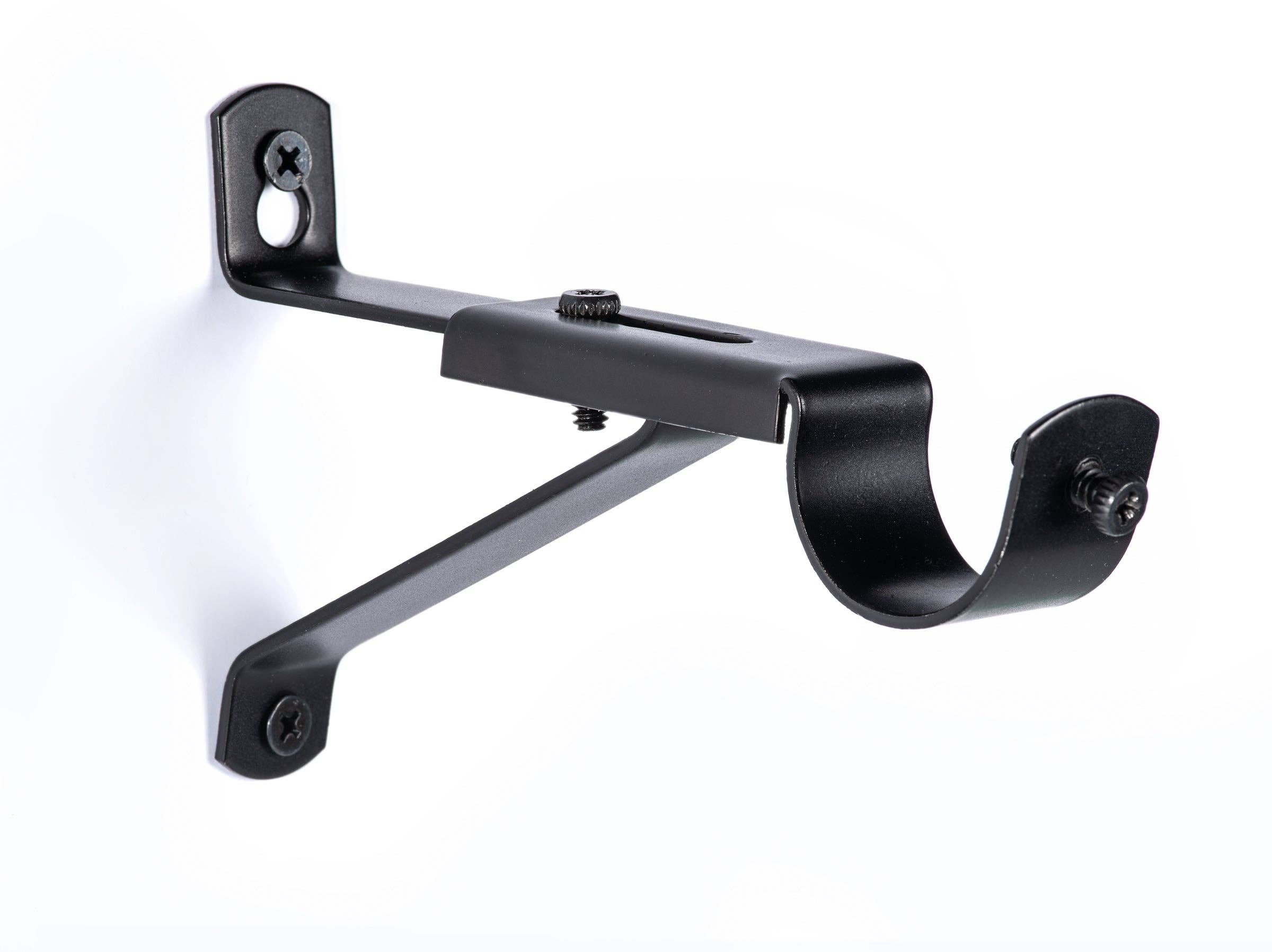 Black Nova Sleek Modern Extendable Curtain Rod for wholesale on Faire1