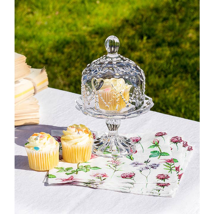 Abbott - Wholesale Decorative Plate/Dish/Bowl - Sm Cv'd Pedestal Plate w/Hearts-6"H3