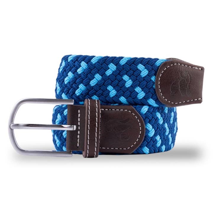 Woven Belt - Navy / Blue Spot for wholesale by Swole Panda