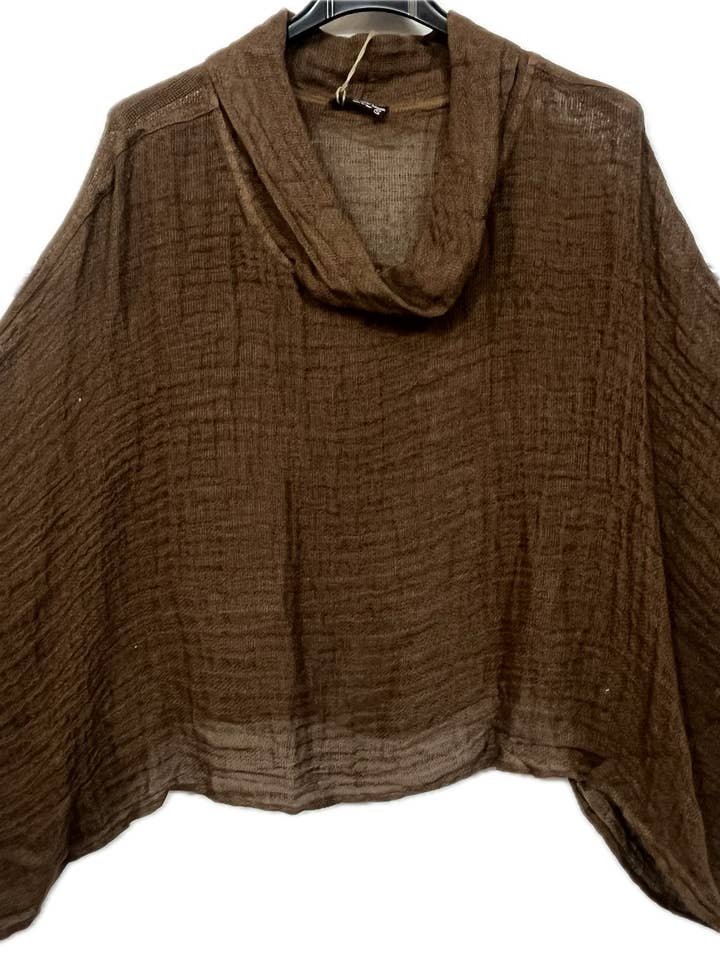 Linen Cowl Neck Top for wholesale by Marisima by Urban Mangoz