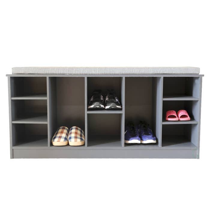 Quickway Imports – Großhandel Schuhregal – Aufbewahrungsbank für Schuhschrank aus Holz