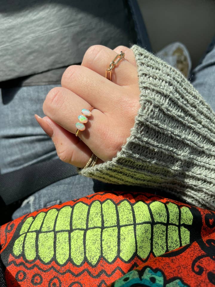 Blaze Fire Opal Ring for wholesale by Bijoux Boutique LLC