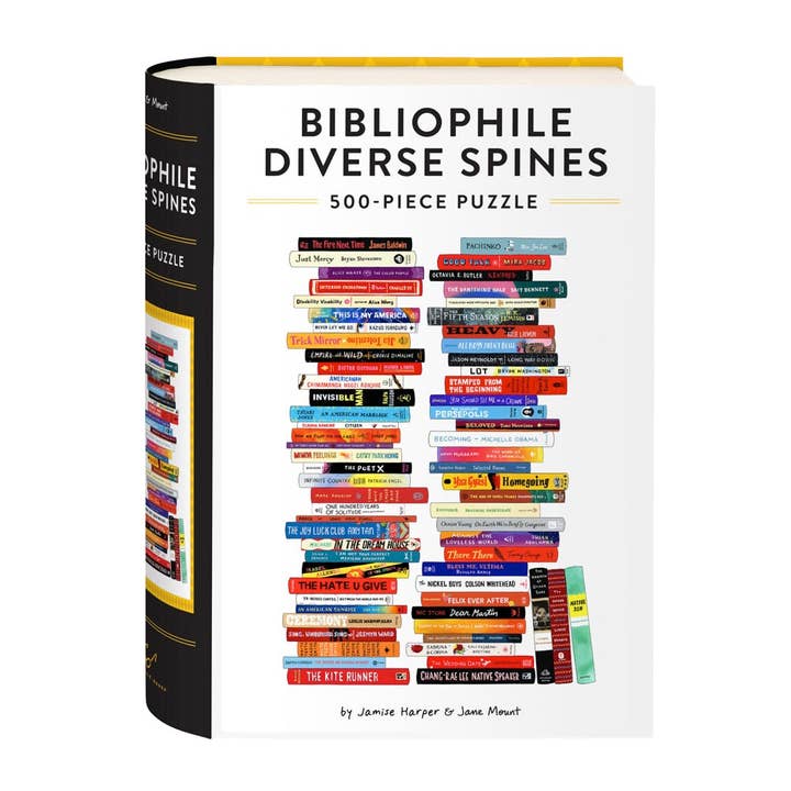 Chronicle Books - Wholesale Puzzle - Adult - Bibliophile Diverse Spines 500-Piece Puzzle