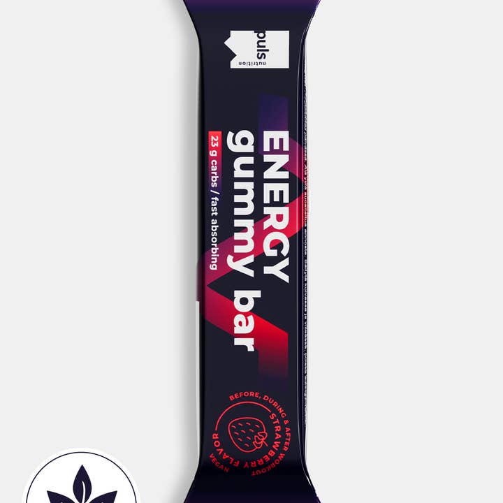 ENERGY Gummy bar Strawberry 30g for wholesale by Puls Nutrition