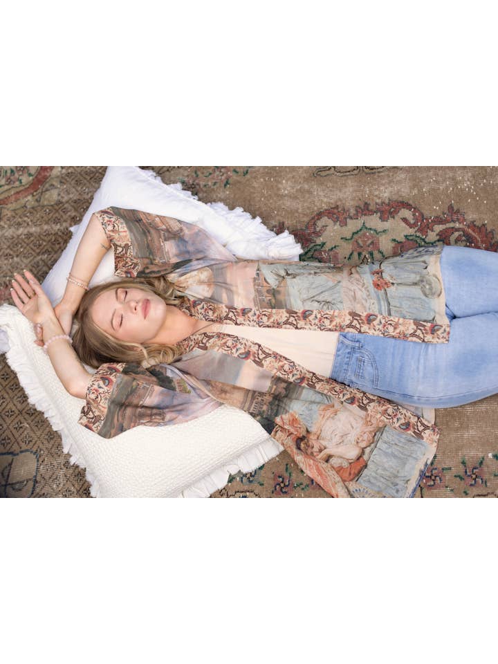 Market of Stars (USA) - Wholesale Kimono - Women's - Imaginarium Matinée Duster Kimono w/ Moon mid-length17