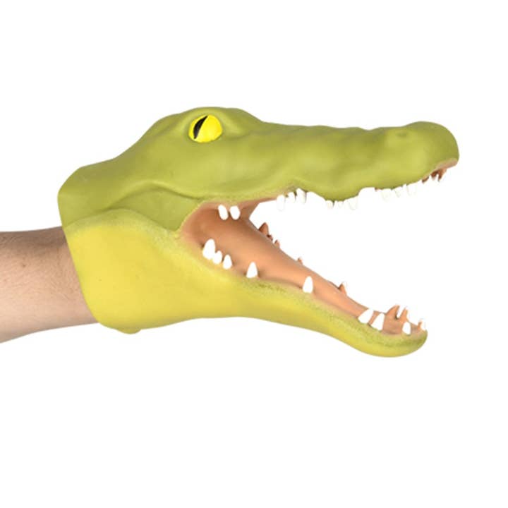 La Luna Bella - Toys - Wholesale Puppet - Kids & Baby - Stretchy Alligator Hand Puppet 6" LLB Puppets1