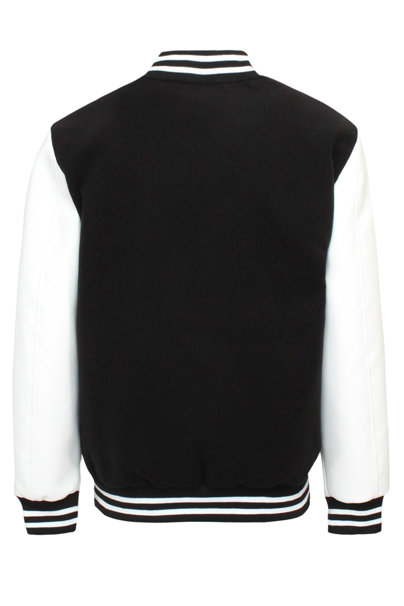 Victorious - Vente Veste d'université/de baseball – homme - Veste essentielle Melton JK5073 (Paquet ouvert)1