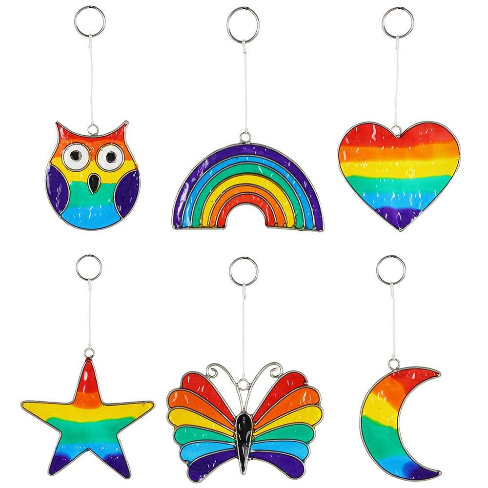 Something Different Wholesale – wholesale Suncatcher – Set of 24 Rainbow Suncatchers on Display1