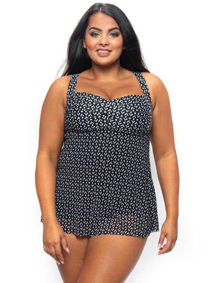 Leaf and Bud Waterfall Tankini Top for wholesale by LaSculpte