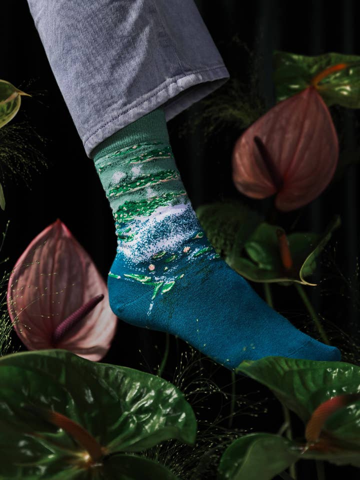 Kunstsokken - Wholesale Socks - Unisex - Water lilies5