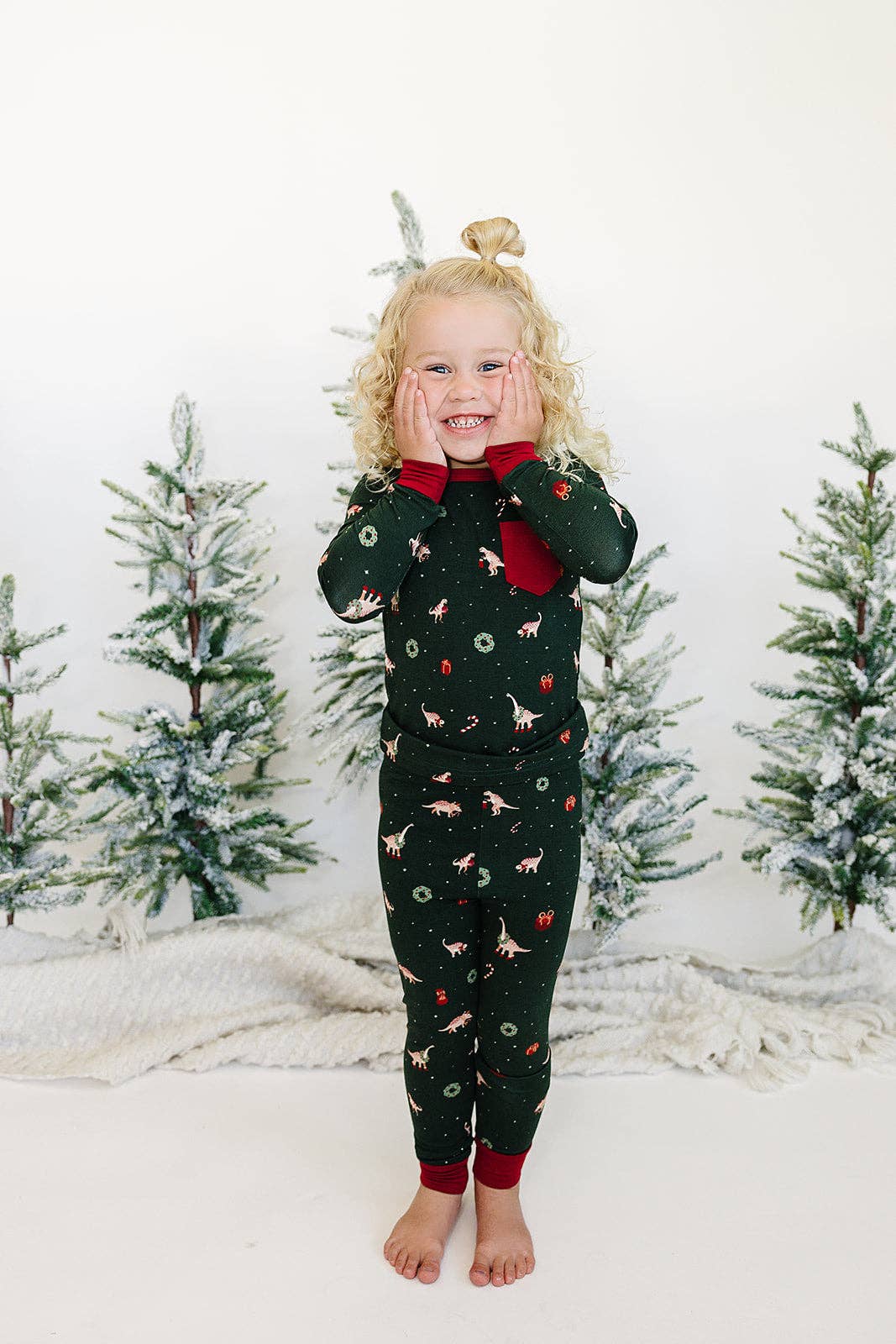 Sunday Littles - Wholesale Sleepwear set – Kids - Slumber Pajama Set in Dino-Mas