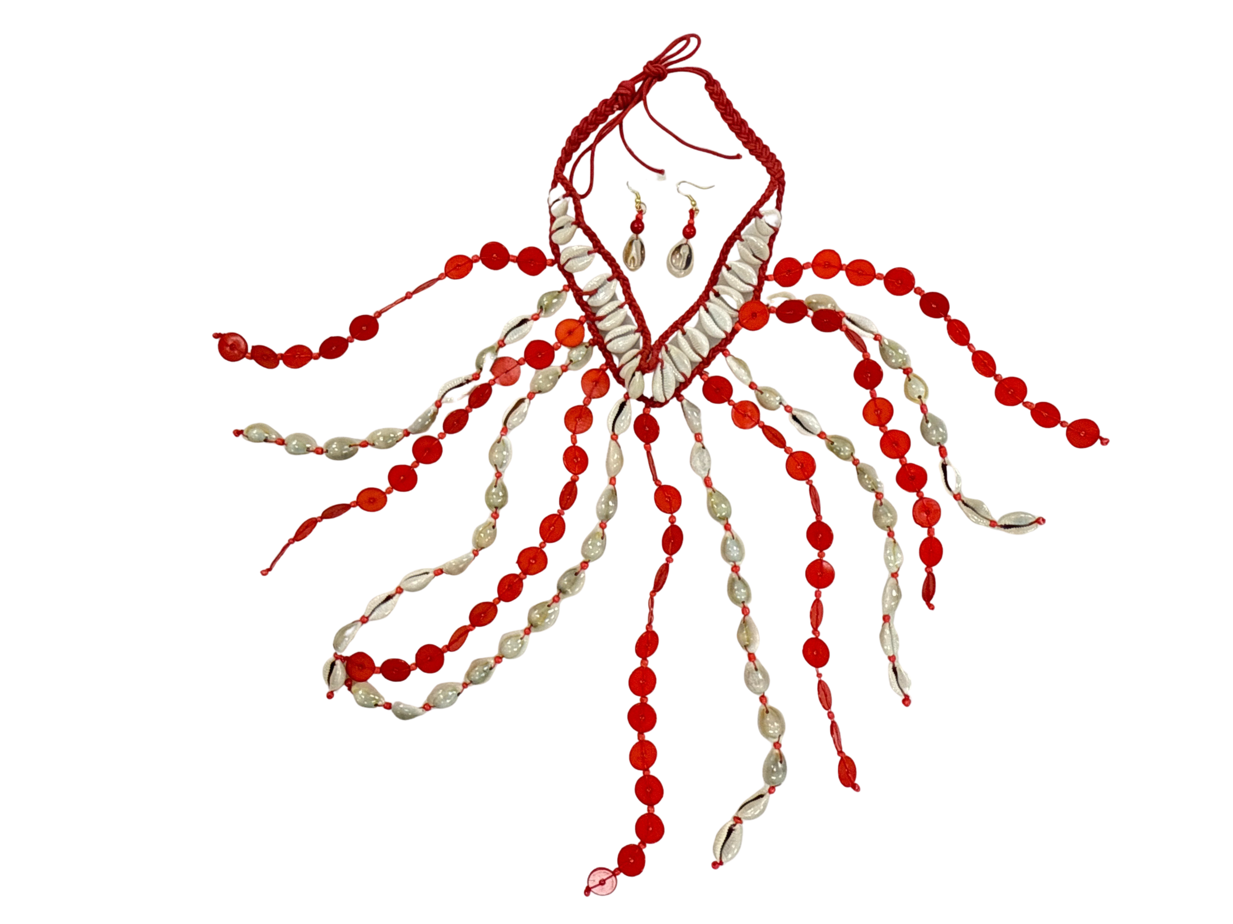 Treasure Jewelry - Wholesale Bib Necklace - Large Cowrie Shell Bib Necklace Cowie Necklace15