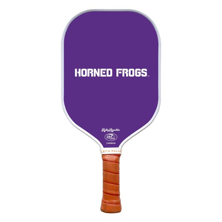 Pagaie de pickleball TCU Horned Frogs Violet Horned Frogs (B2B) pour la vente par Rally Republic
