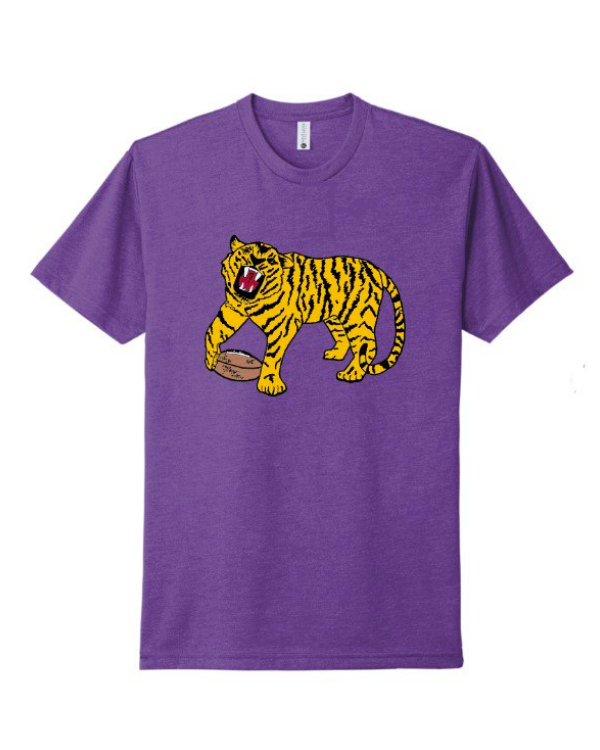 Purple Tiger Roar Short Sleeve Classic Tee for wholesale on Faire1