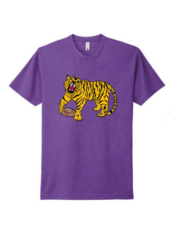 Purple Tiger Roar Short Sleeve Classic Tee for wholesale on Faire1