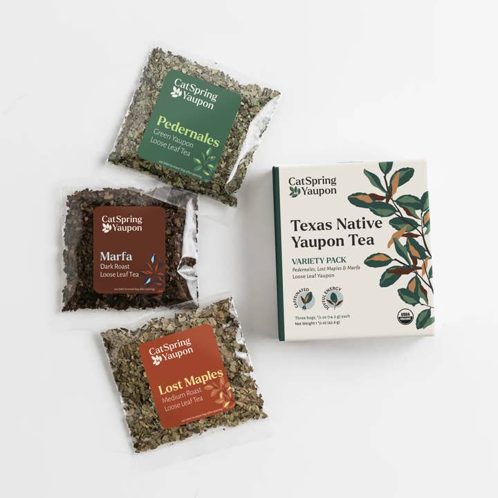 CatSpring Yaupon - Wholesale Loose Tea - Loose Leaf Yaupon Variety Pack · Three Signature Roasts0