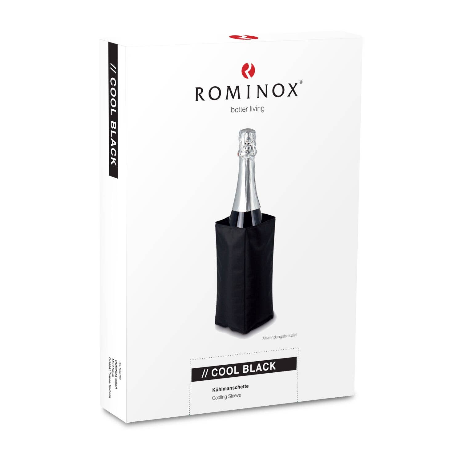 ROMINOX GmbH – Großhandel Kühler/Kühltasche – ROMINOX® Kühlmanschette // Cool Black2