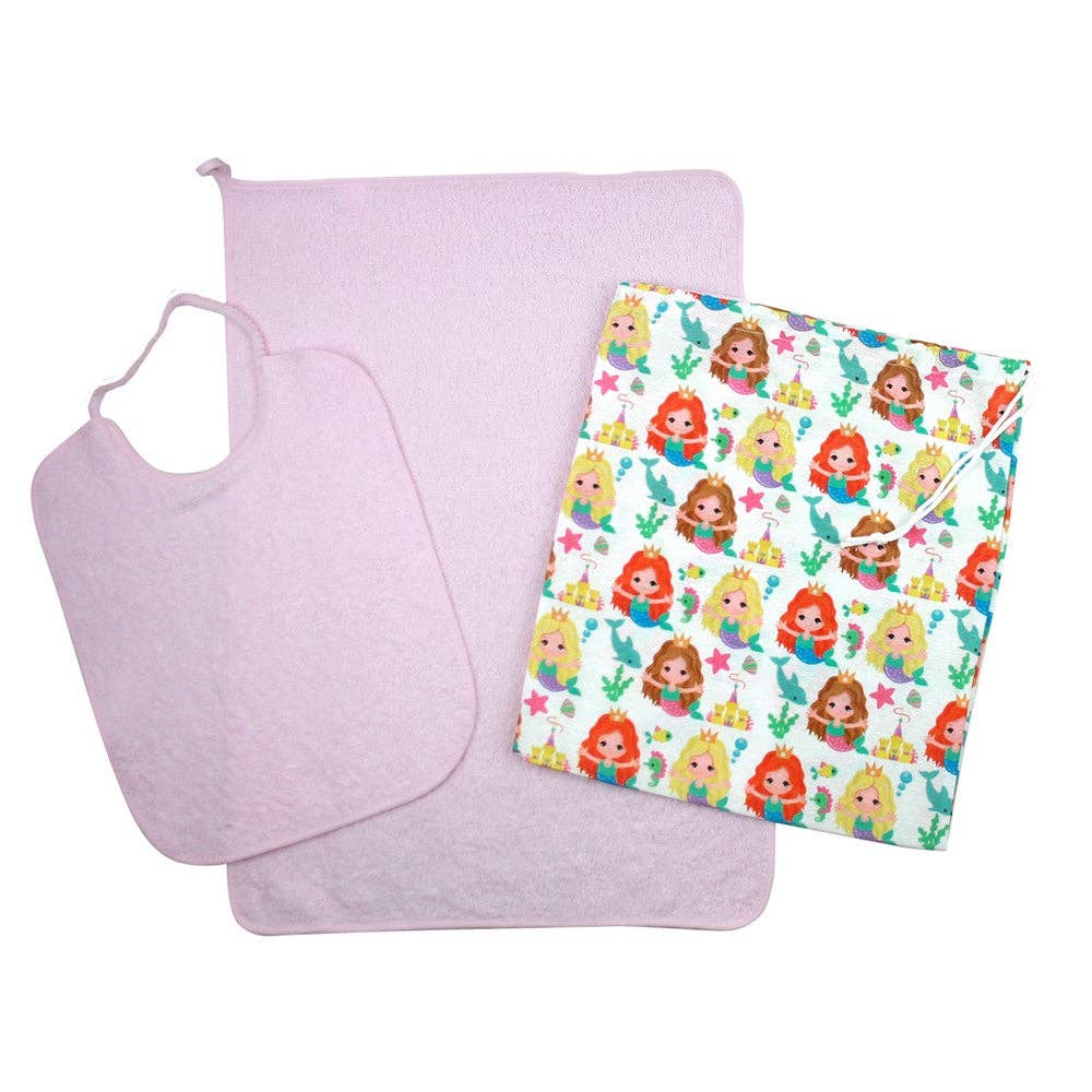 Almatex srl - Wholesale Clothing Set - Baby - Sebastian 3-piece set: bib with elastic band+towel+bag0