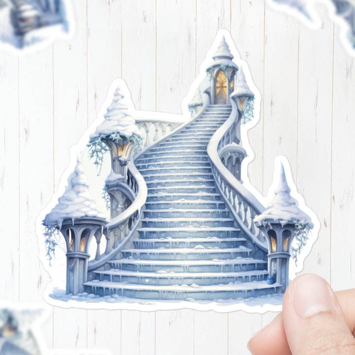 Pegatina de escalera de invierno para venta al por mayor de Mystical Clarity