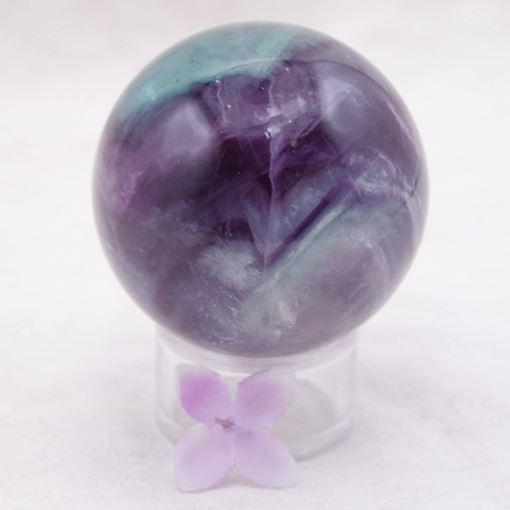 Tiny Rituals - Wholesale Spiritual Stone/Crystal - Rare Rainbow Fluorite Spheres - AAA Premium Quality116