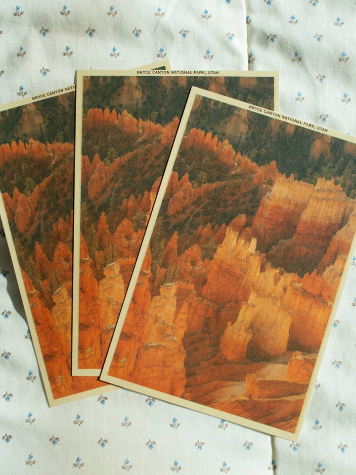 Bryce Canyon Vintage Inspired 4x6 Postcards (Bryce Point) for wholesale by Traildust Goods