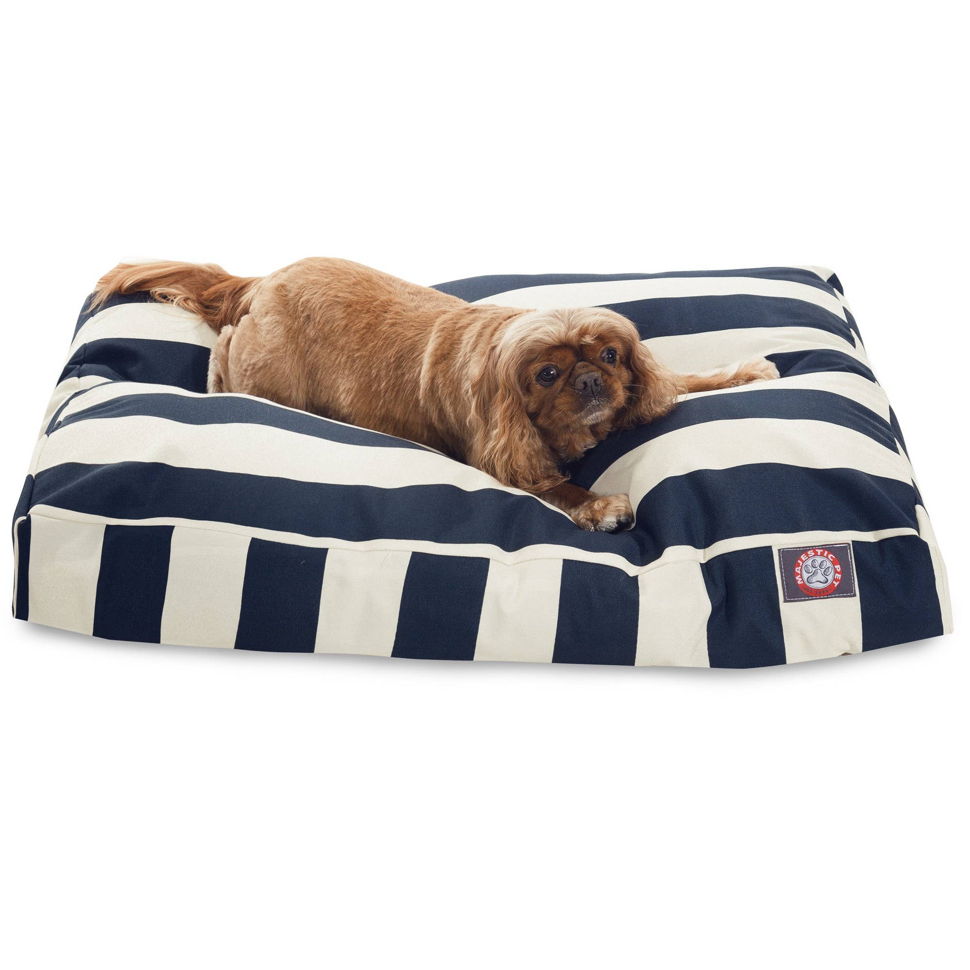 Majestic Pet Products - Vente Panier – chien - Panier rectangle pour chien en mousse à mémoire déchiquetée à rayures verticales41