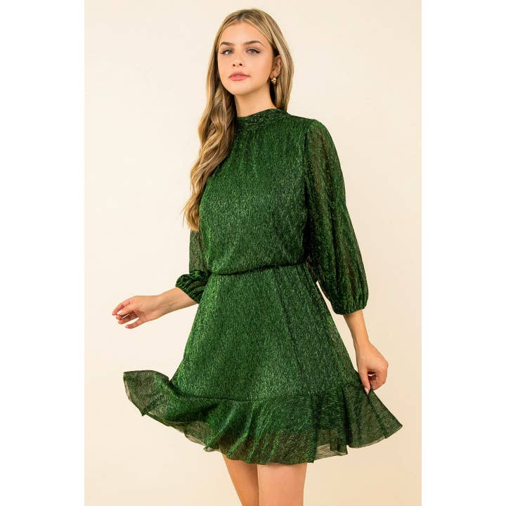 THML - Wholesale Dress - Women's - Metallic Mesh Dress