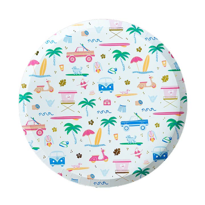Surf's Up Large Plates for wholesale by Jollity & Co. + Daydream Society