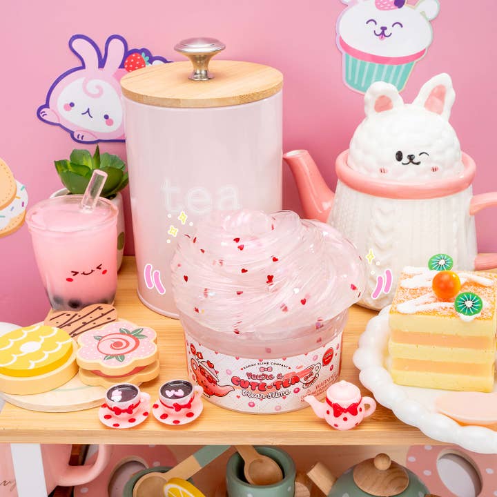 Kawaii Slime Company - Wholesale Putty/Slime - Kids - You're a Cute Tea Clear Slime (4pcs/case)