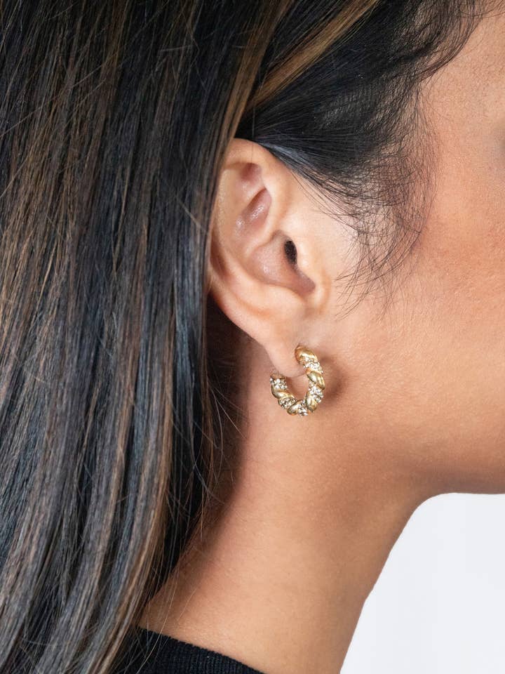 RITA HOOPS - pave for wholesale by Marrin Costello