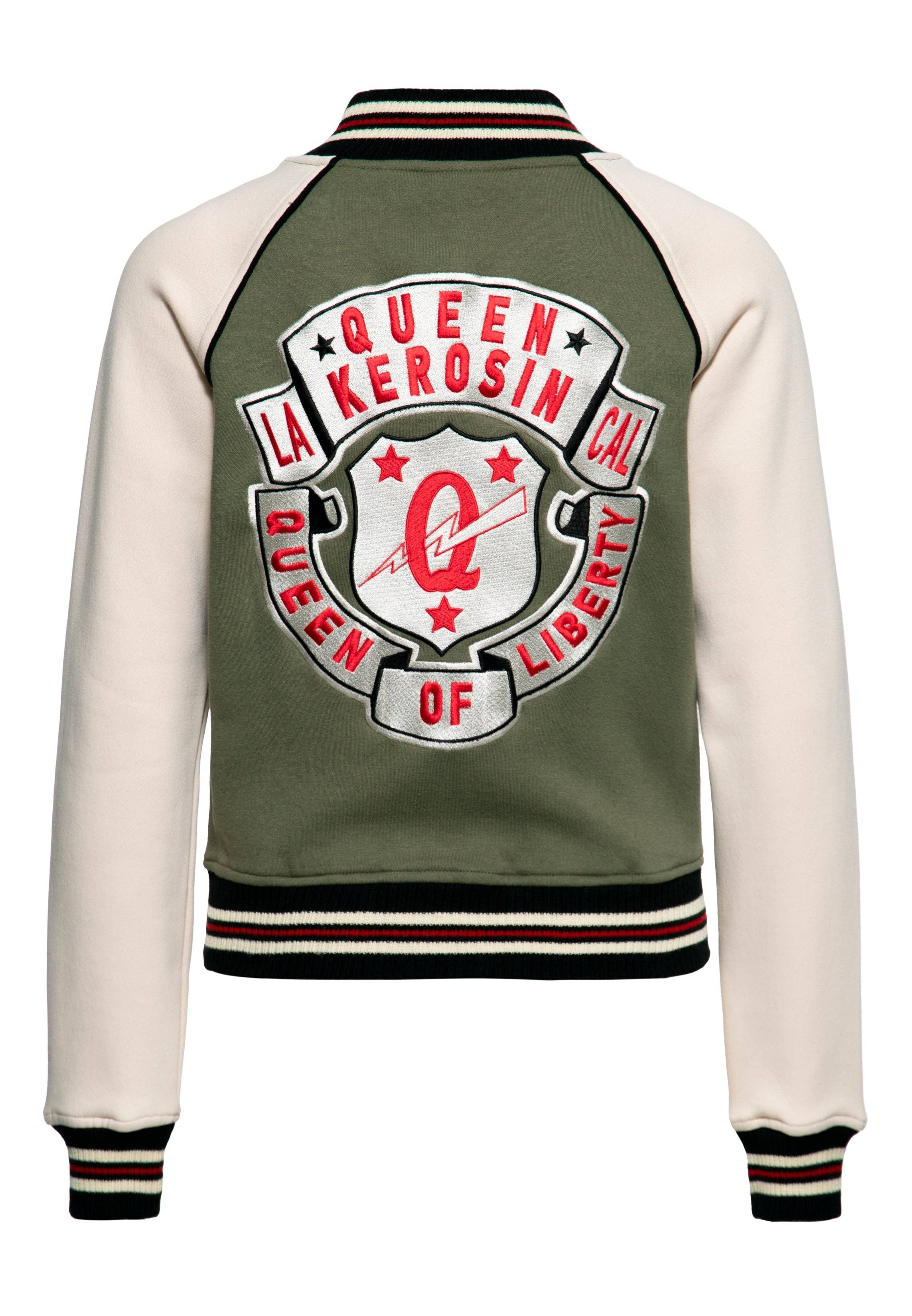 KING KEROSIN - Wholesale Varsity/Baseball Jacket - Women's - Queen of Liberty college jacket0