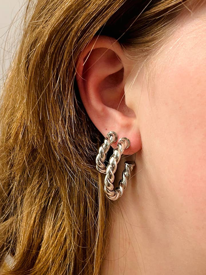 Oliver Hoop Earrings for wholesale by DEMI FINE Gold Filled Jewelry