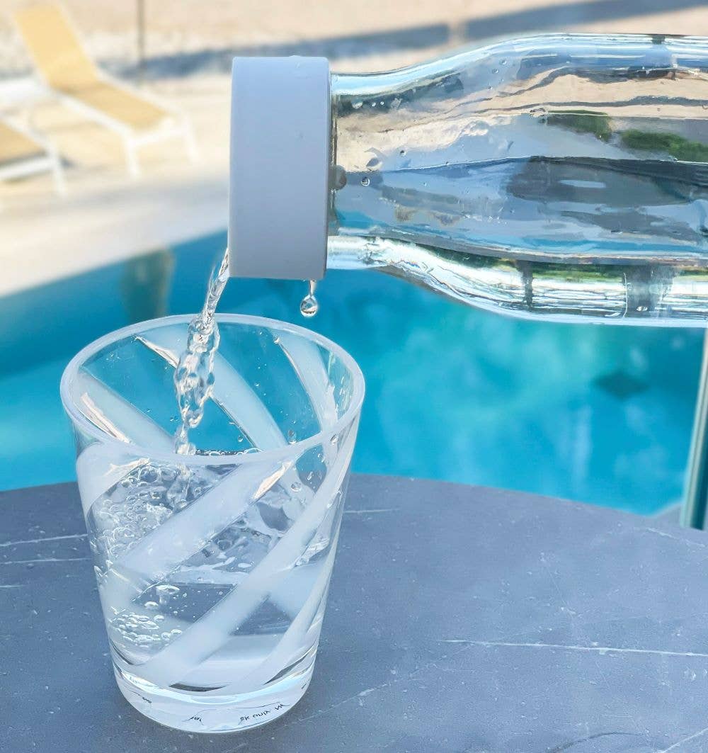 Fiorirà un giardino - Wholesale Carafe - Glass bottle with "non-screw" cap 1000 ml d8 h26 cm1