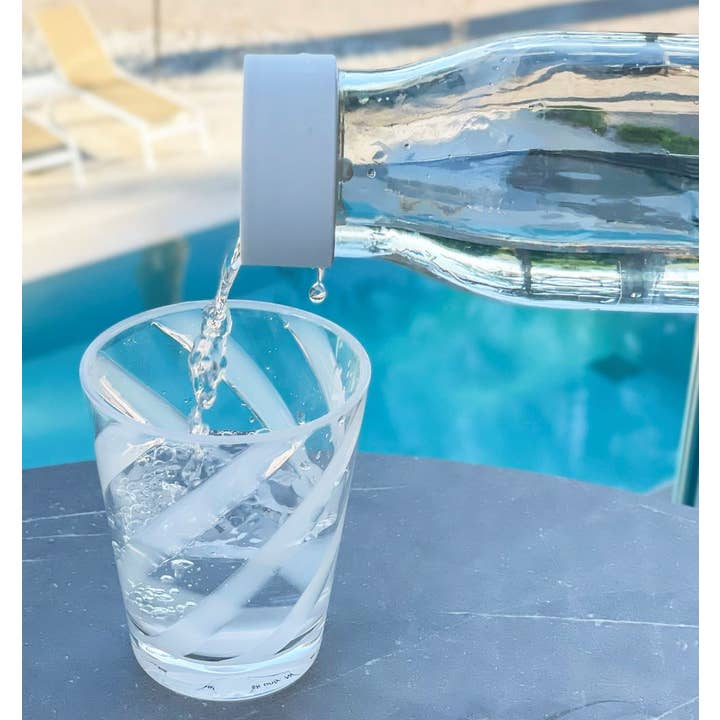 Fiorirà un giardino - Wholesale Carafe - Glass bottle with "non-screw" cap 1000 ml d8 h26 cm1