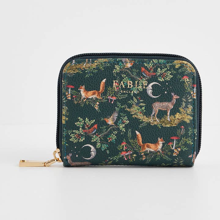 Fable England - Wholesale Coin Purse - Women's - Into the Woods Green Small Purse0