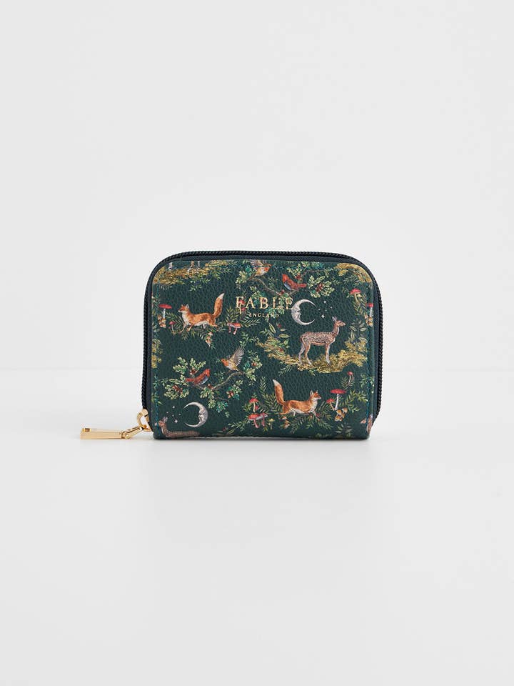 UK & US ONLY - Into the Woods Green Small Purse for wholesale by Fable England