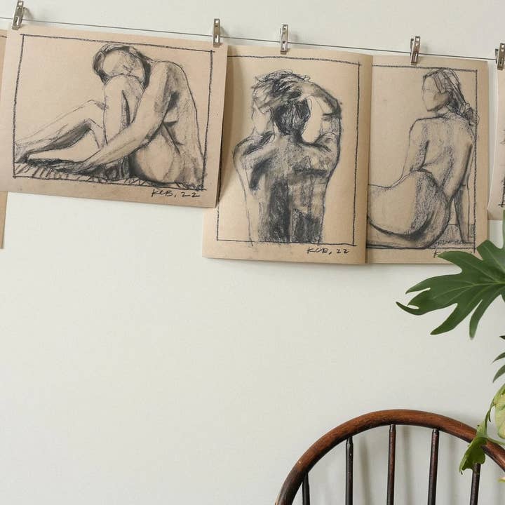 Katherine Corden Art - Wholesale Art Print - Figure Drawing V Print2