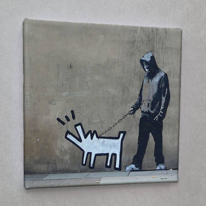 #00537 Banksy Keith-Haring Street Art Canvas Print for wholesale by Eicie
