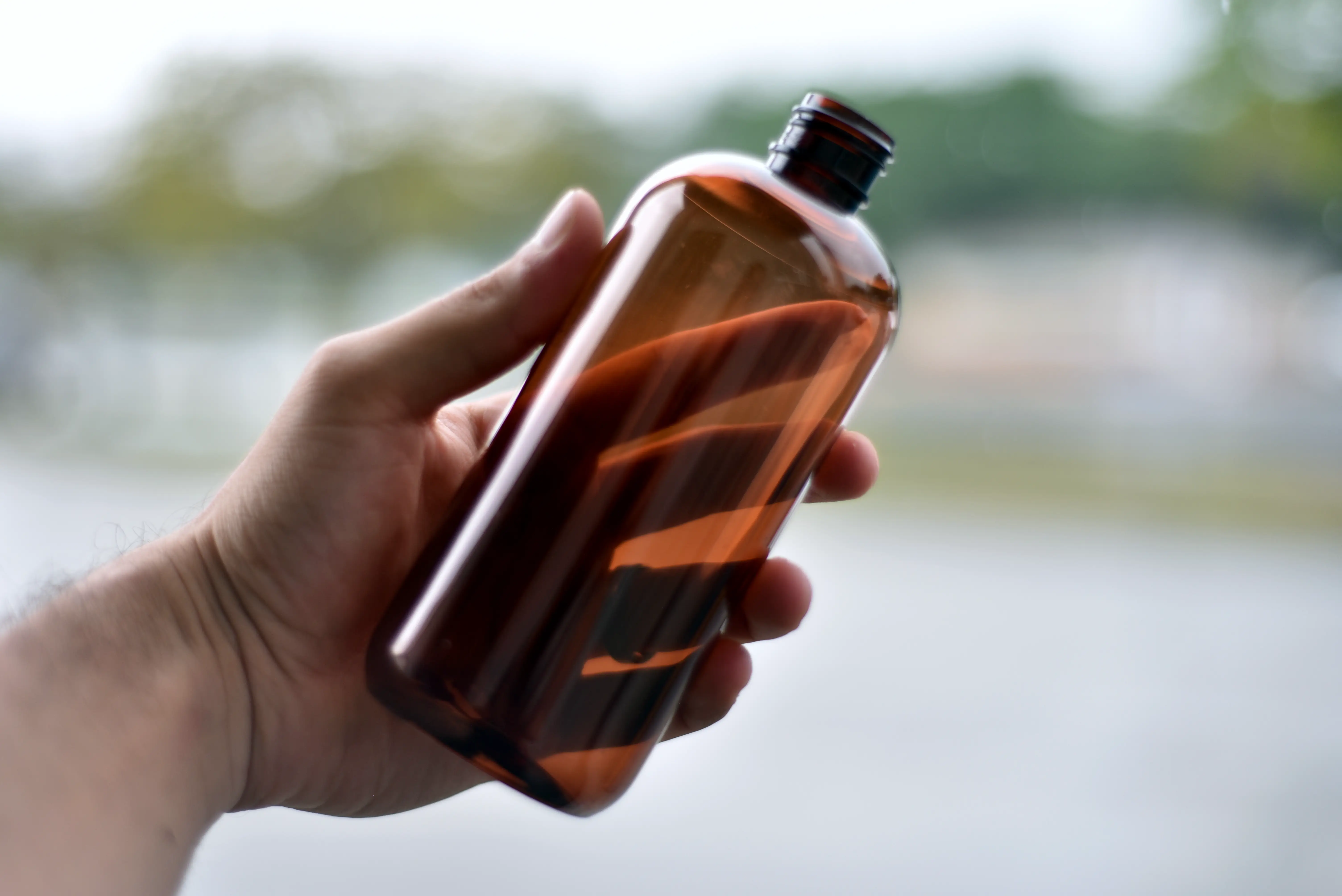 OH YES PLASTICS – wholesale Fragrance oil – 12 oz Amber PET Boston Round 24-4102