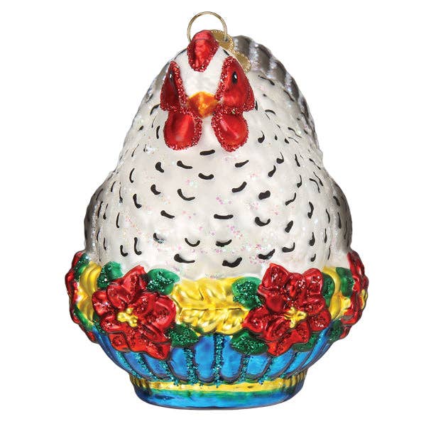 Old World Christmas - Wholesale Ornament - French Hen Ornament3