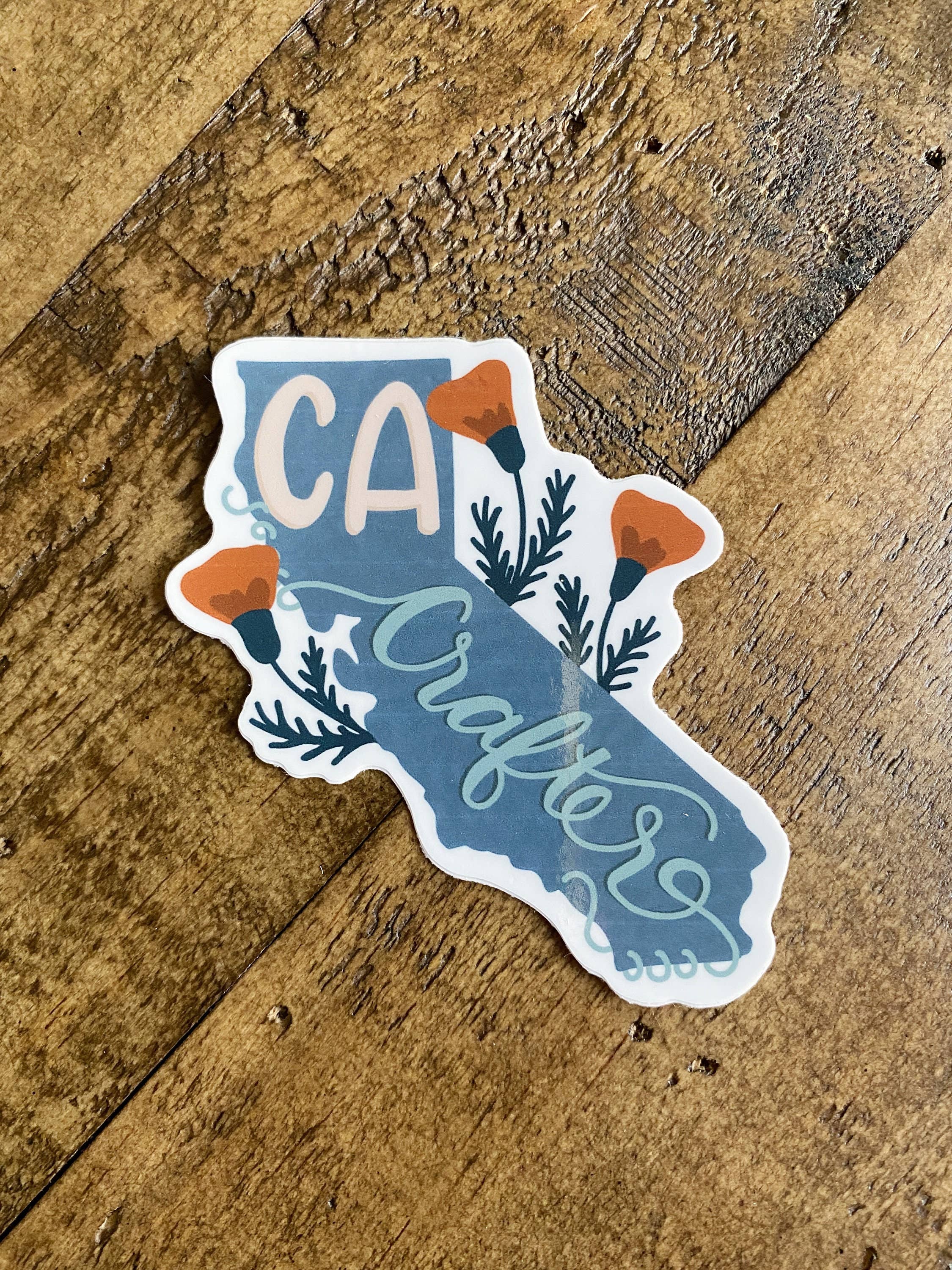 Bee Sweet Studio - Wholesale Sticker - California Crafter Vinyl Water Bottle Sticker1