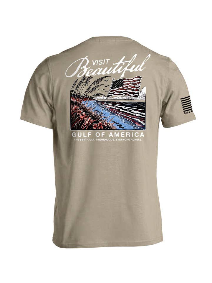 Shield Republic LLC - Wholesale Screen Printed T-Shirt - Men's - Visit Beautiful Gulf of America