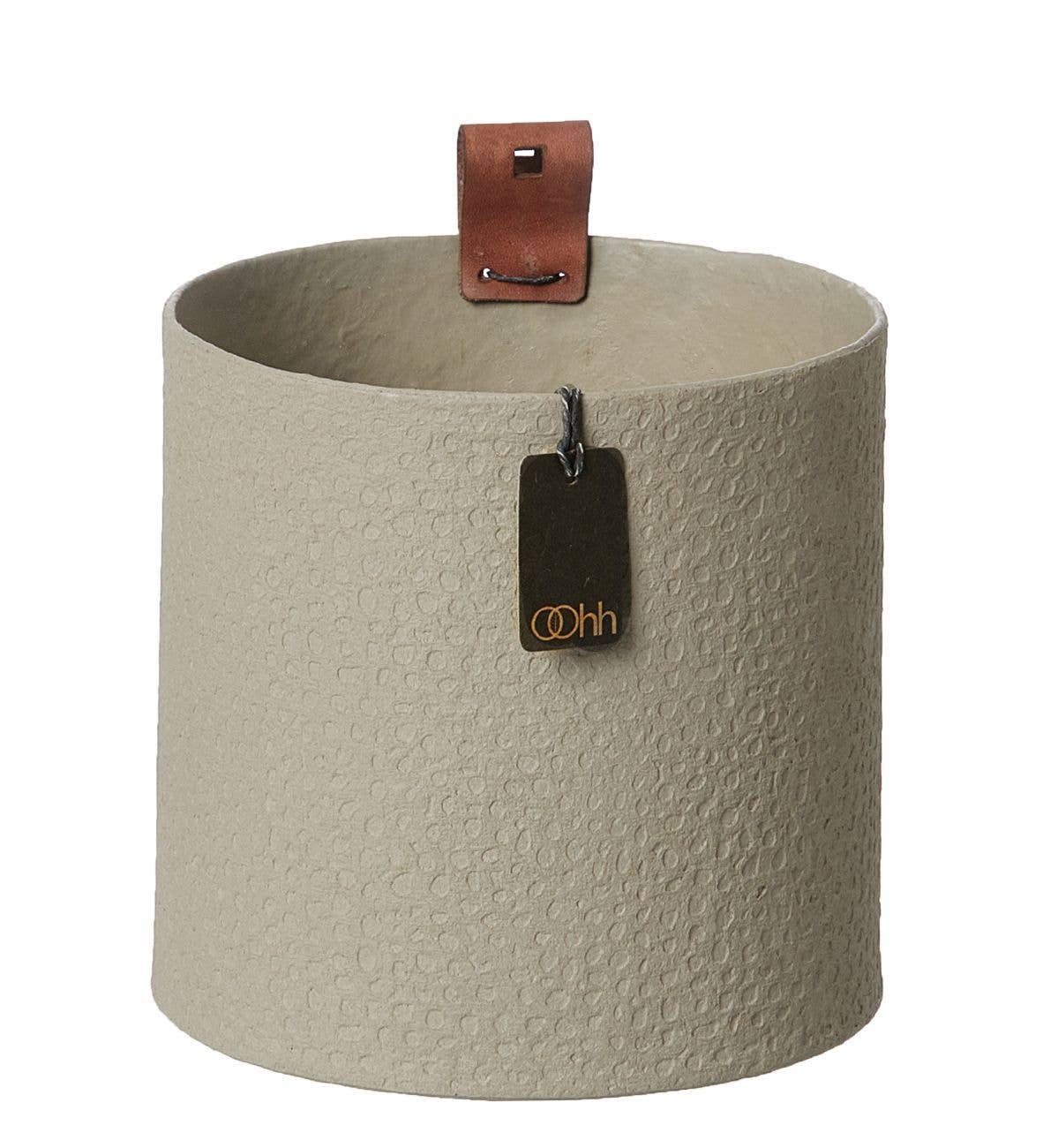 Lübech Living - Wholesale Plant Pot - Madrid Cylinder. Zero Waste, Light Brown