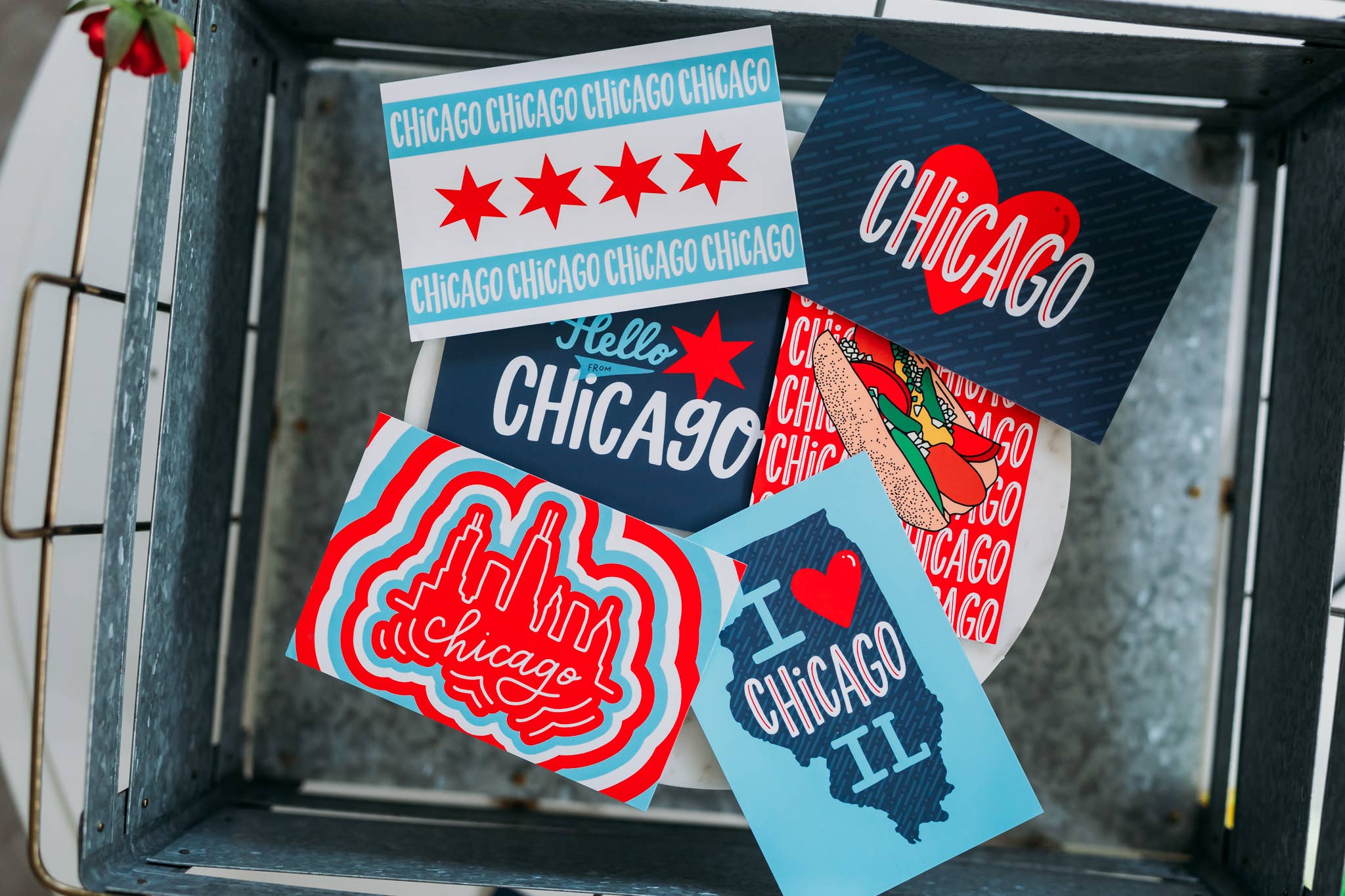 Lettering Works - Vente Cartes postales - Carte postale I Heart Chicago IL2