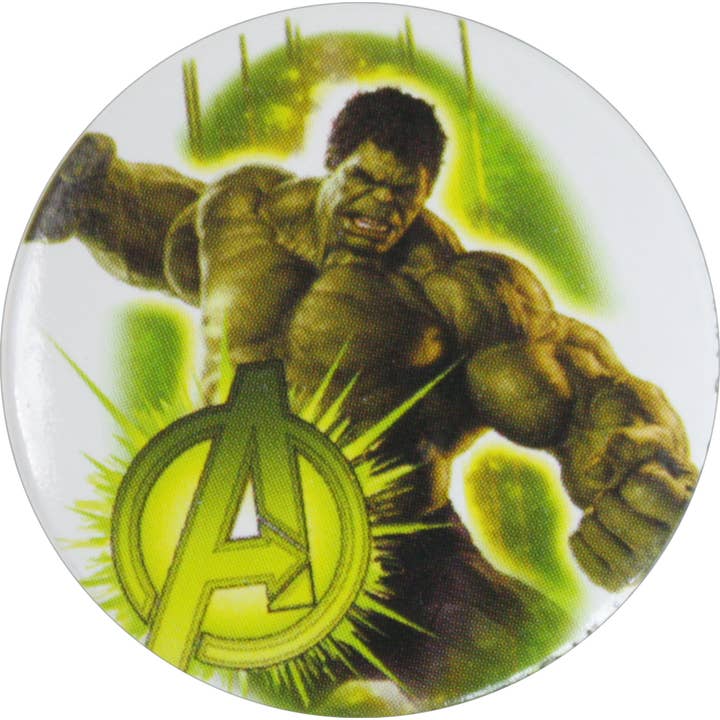 Anstecker, 1,25 Zoll, Incredible Hulk, Leaping Righty für den Großhandel von Square Deal Recordings & Supplies