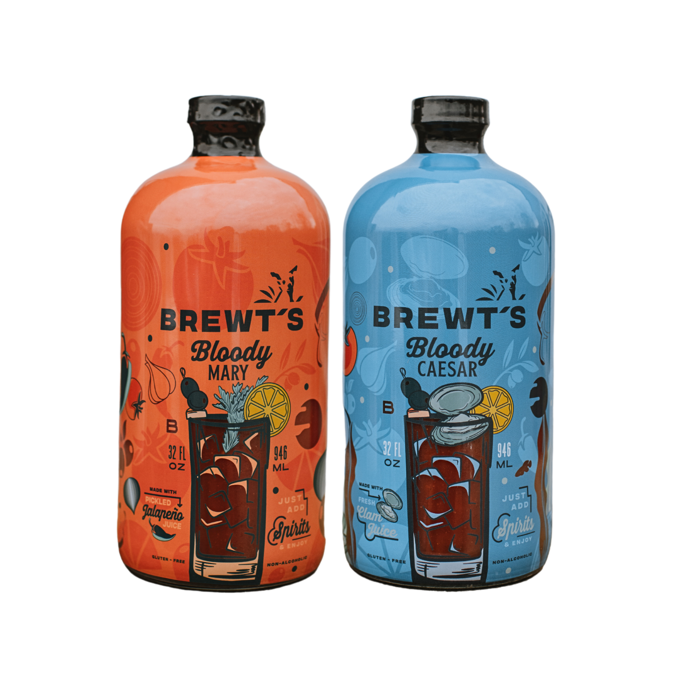 Brewt's - Vente Mélange/sirop pour cocktails - Bloody Mary | Tout naturel - Mélangeur à cocktail 32 oz7