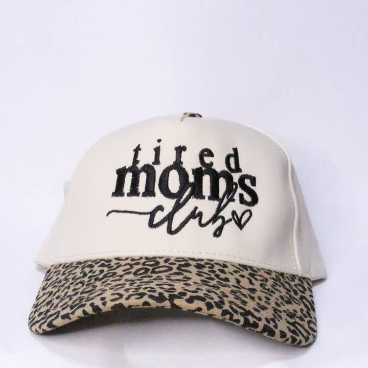 Tired Moms Club Embroidered Hat for wholesale by AMD Embroidery KC