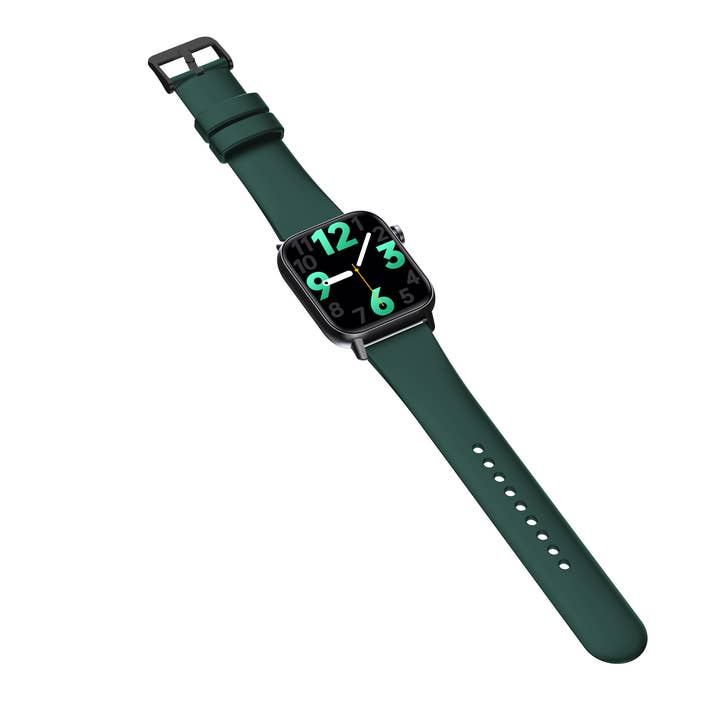 Strand - Wholesale Wrist Watch - Men's - Smart Rectangle Green silicon watch works w/Android & Apple