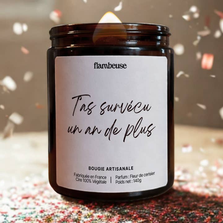 Vela "Sobreviveste mais um ano" por atacado de Flambeuse